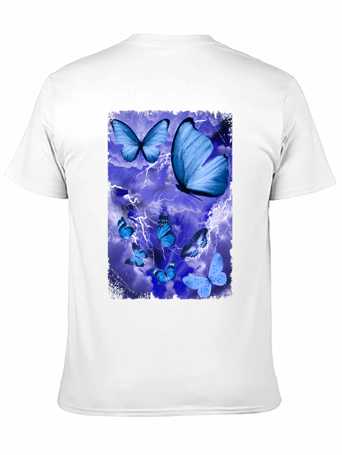 Butterfly Lightning Graphic Tee - Mens Black T-Shirt