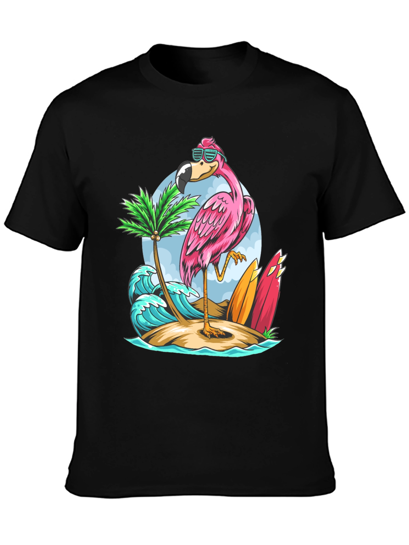 Tropical Flamingo Graphic Tee