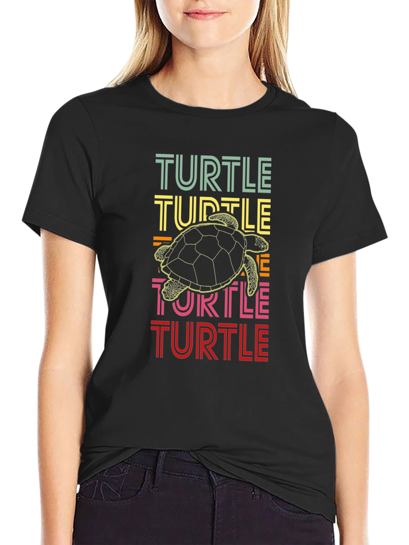 Retro Turtle Graphic T-Shirt