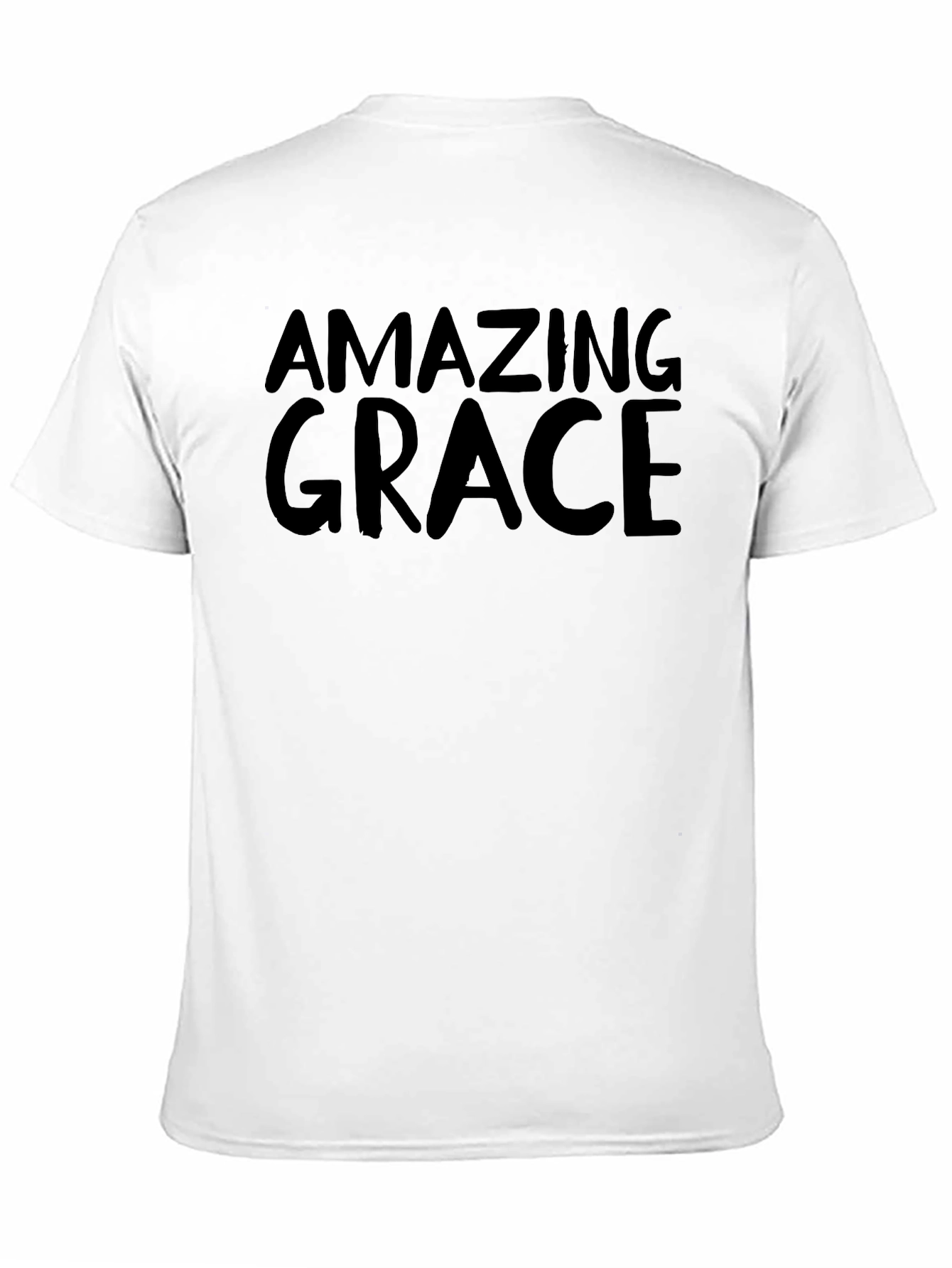 Amazing Grace Black Cotton Graphic Tee