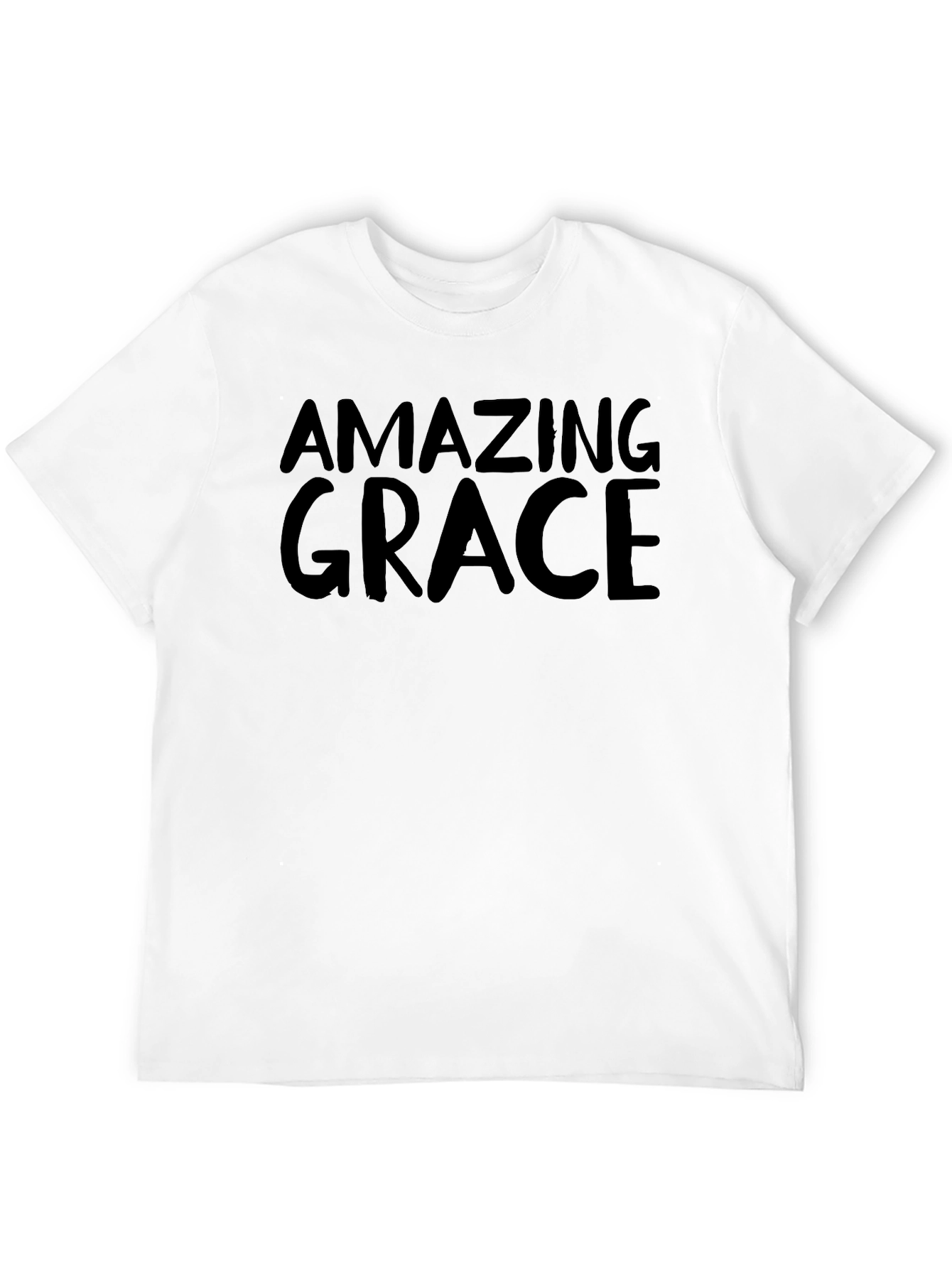 Amazing Grace Black Cotton Graphic Tee