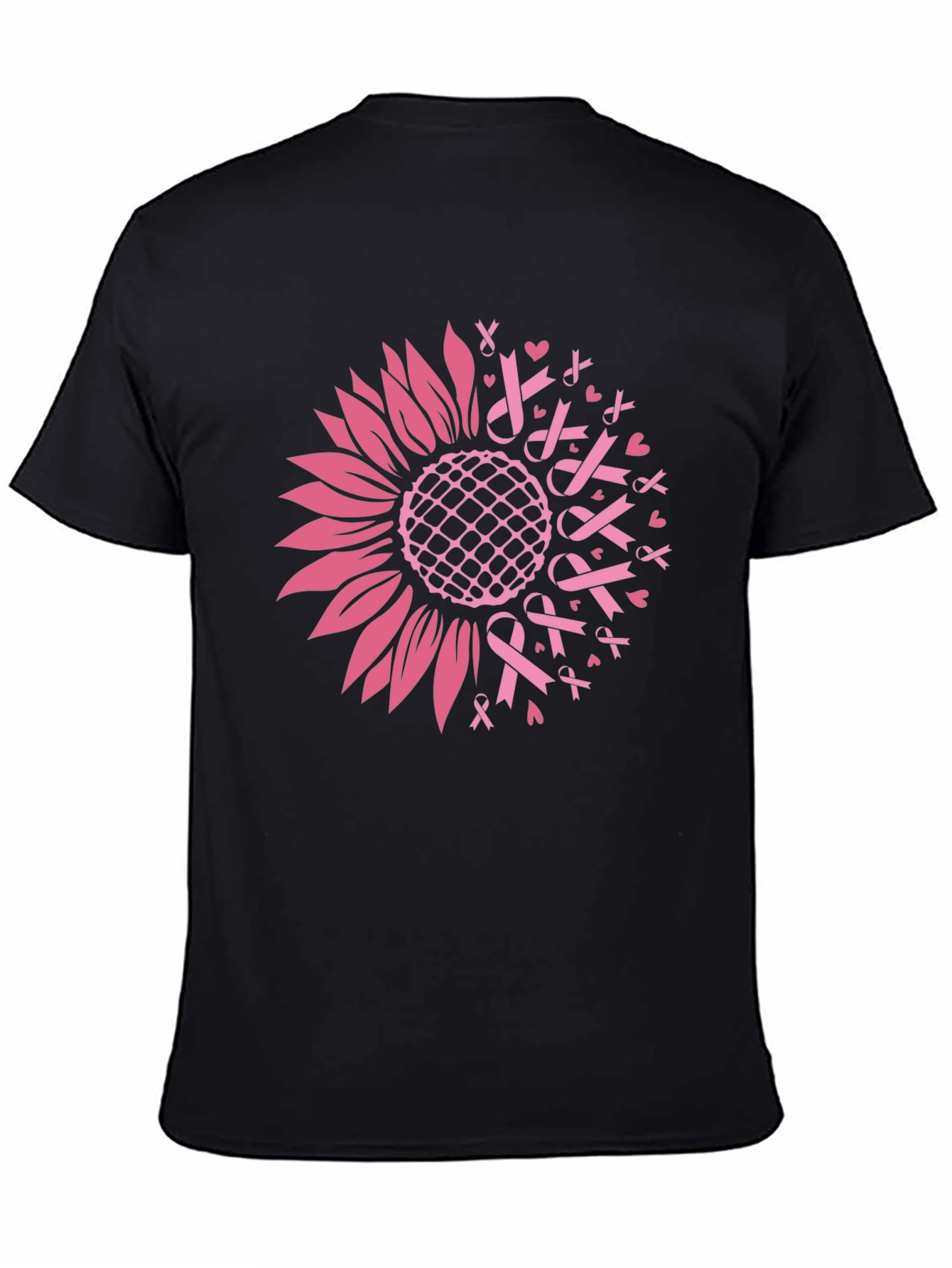 Sunflower Ribbon T-Shirt - Breast Cancer Awareness