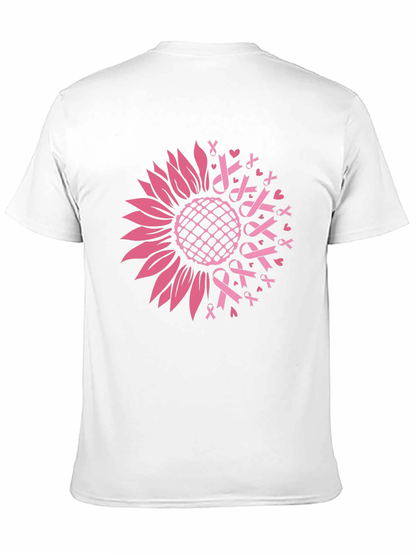 Sunflower Ribbon T-Shirt - Breast Cancer Awareness