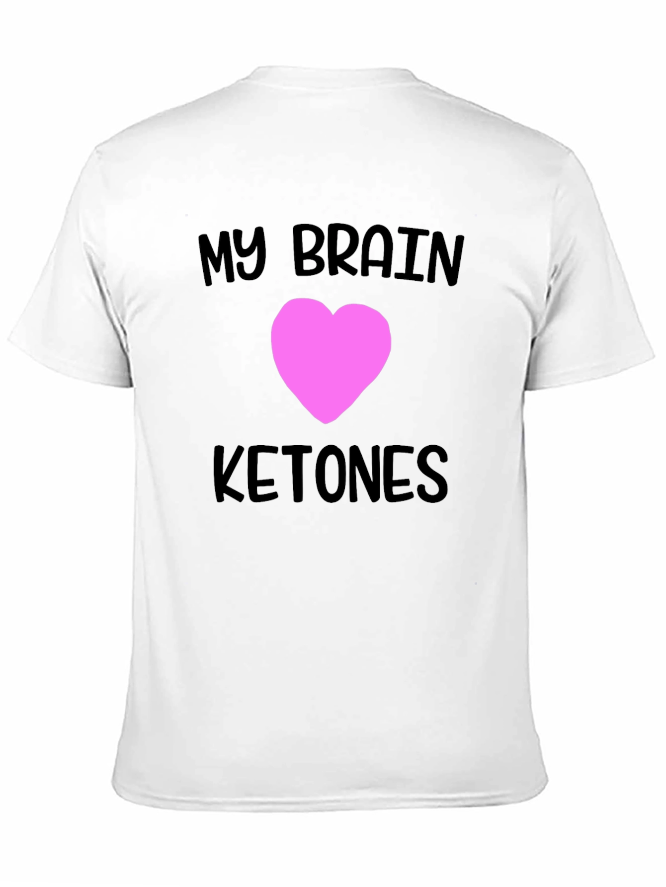 My Brain Loves Ketones Black T-Shirt