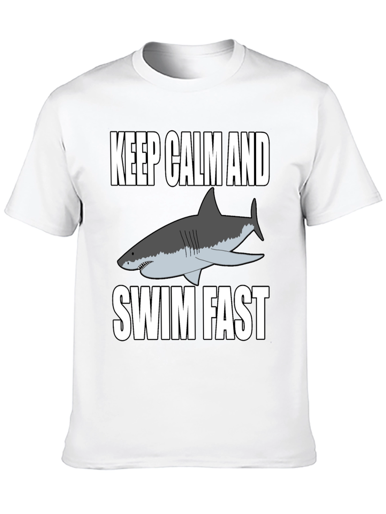 Keep Calm and Swim Fast Shark T-Shirt
