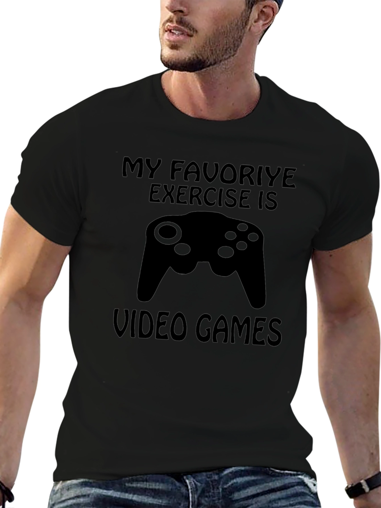 Gamer T-Shirt - My Favorite Exercise Video Games