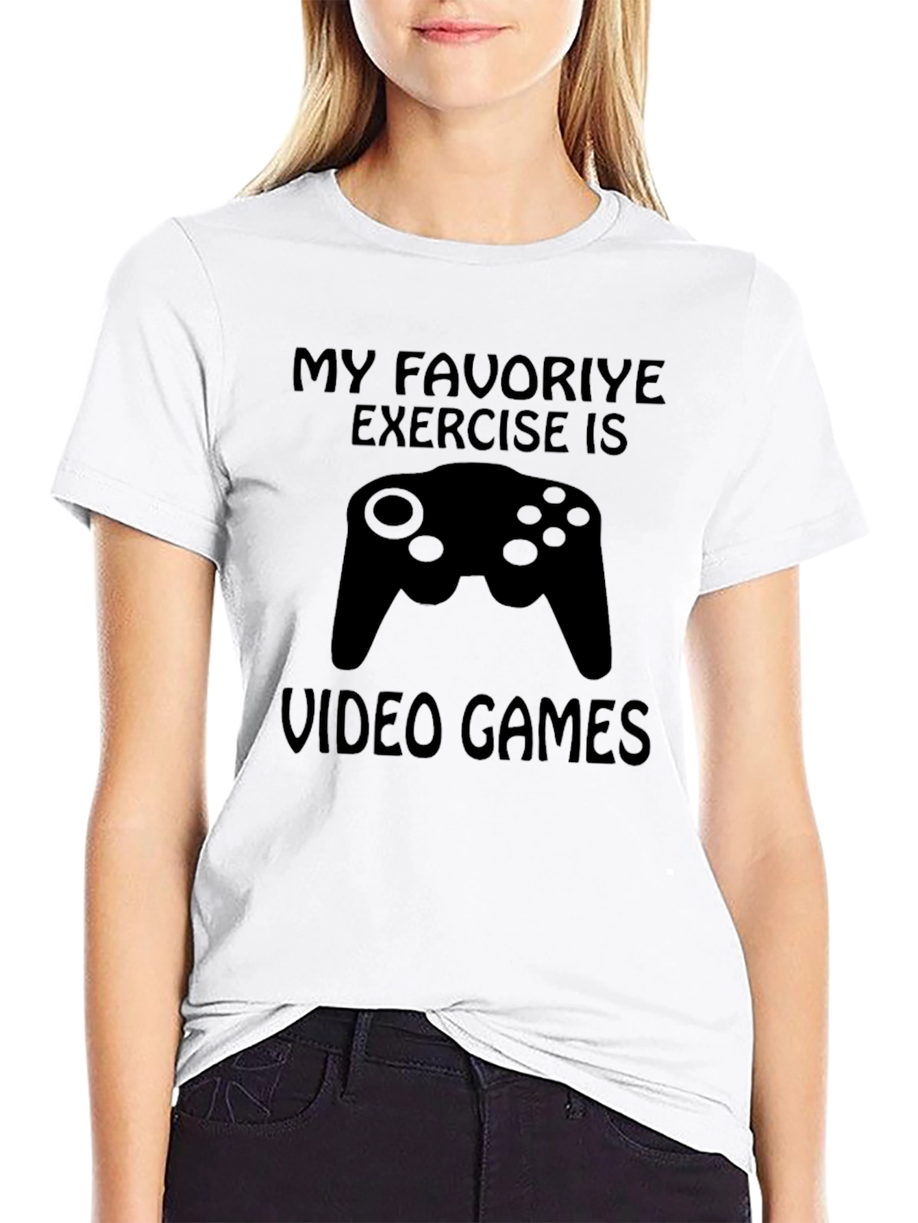 Gamer T-Shirt - My Favorite Exercise Video Games