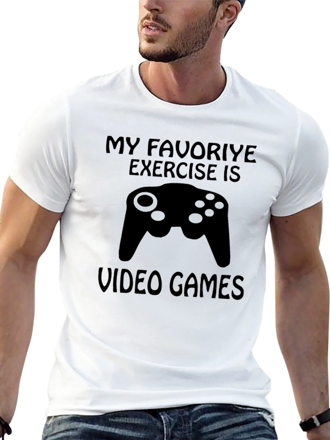 Gamer T-Shirt - My Favorite Exercise Video Games