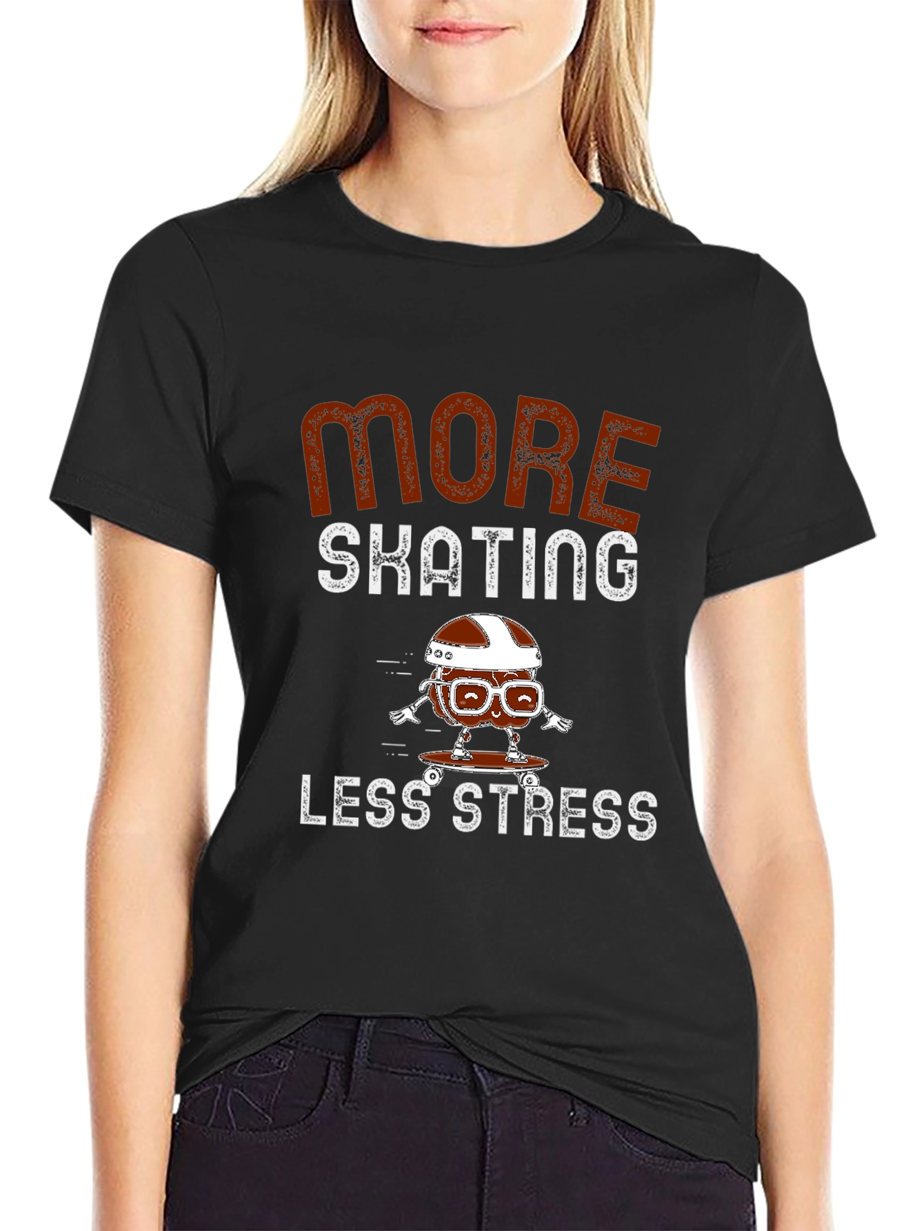 Skating Stress Relief Graphic Tee
