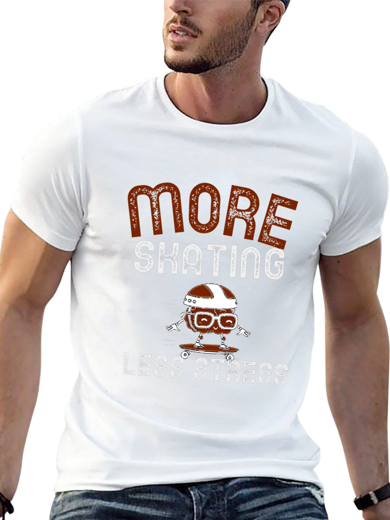 Skating Stress Relief Graphic Tee