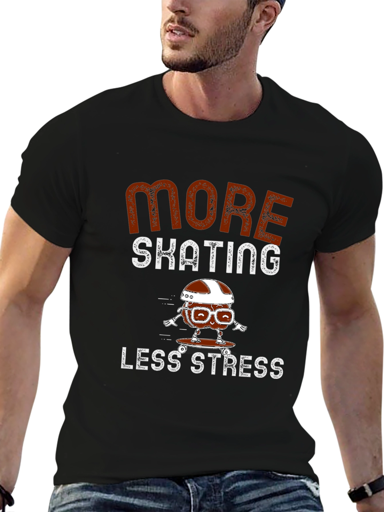 Skating Stress Relief Graphic Tee