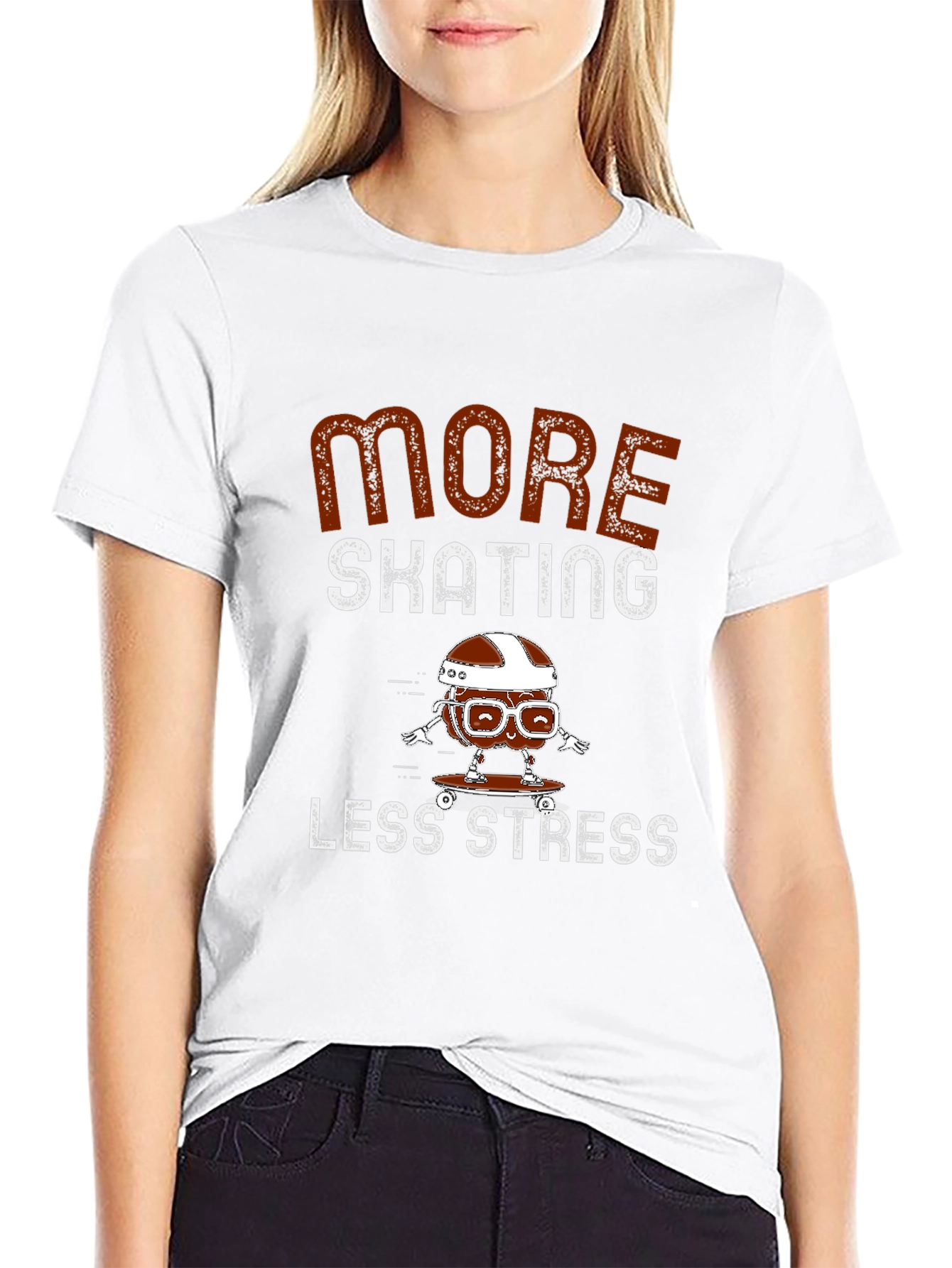 Skating Stress Relief Graphic Tee