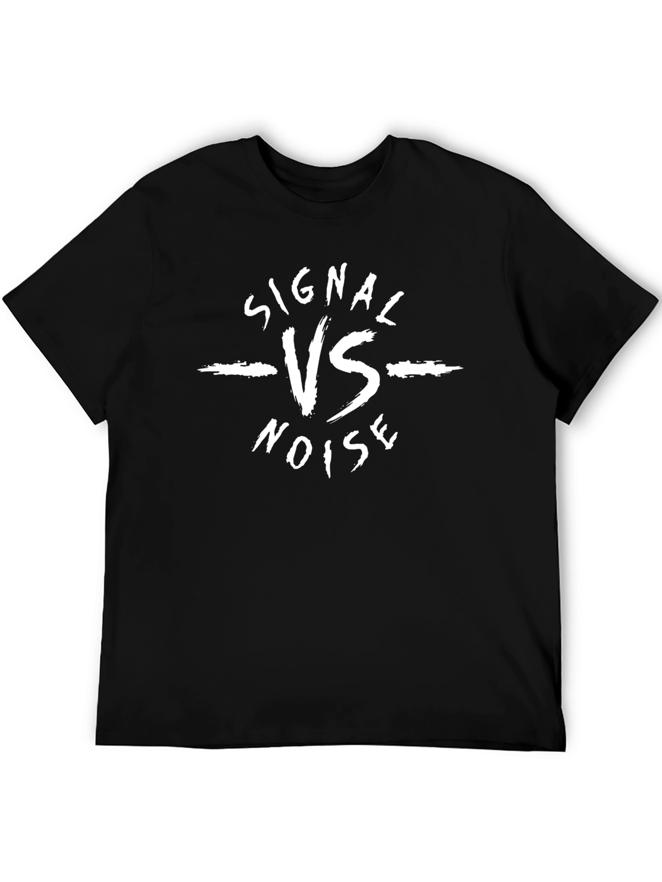 Signal vs Noise Black Graphic Tee
