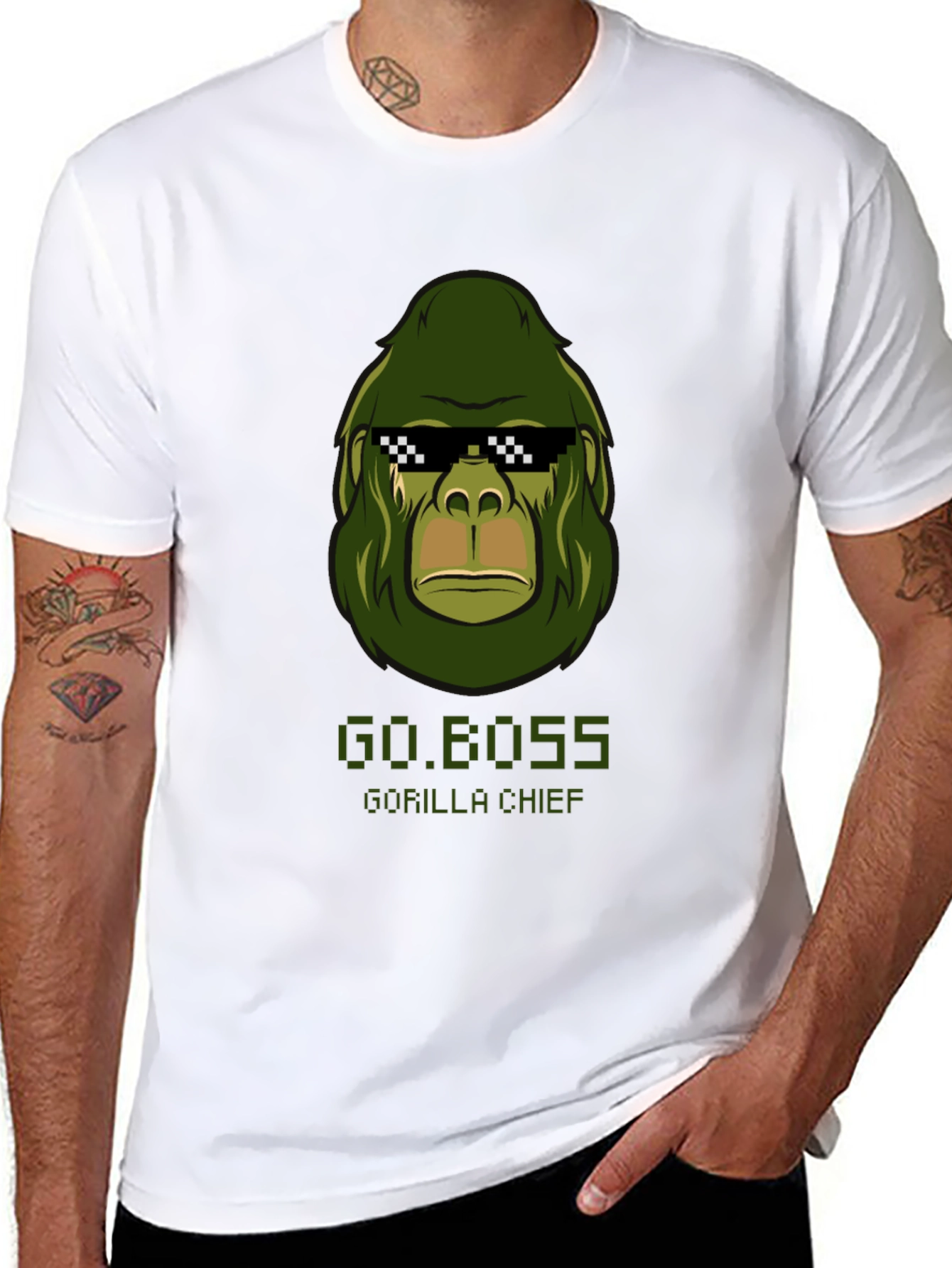 Go.Boss Gorilla Chief Graphic T-Shirt