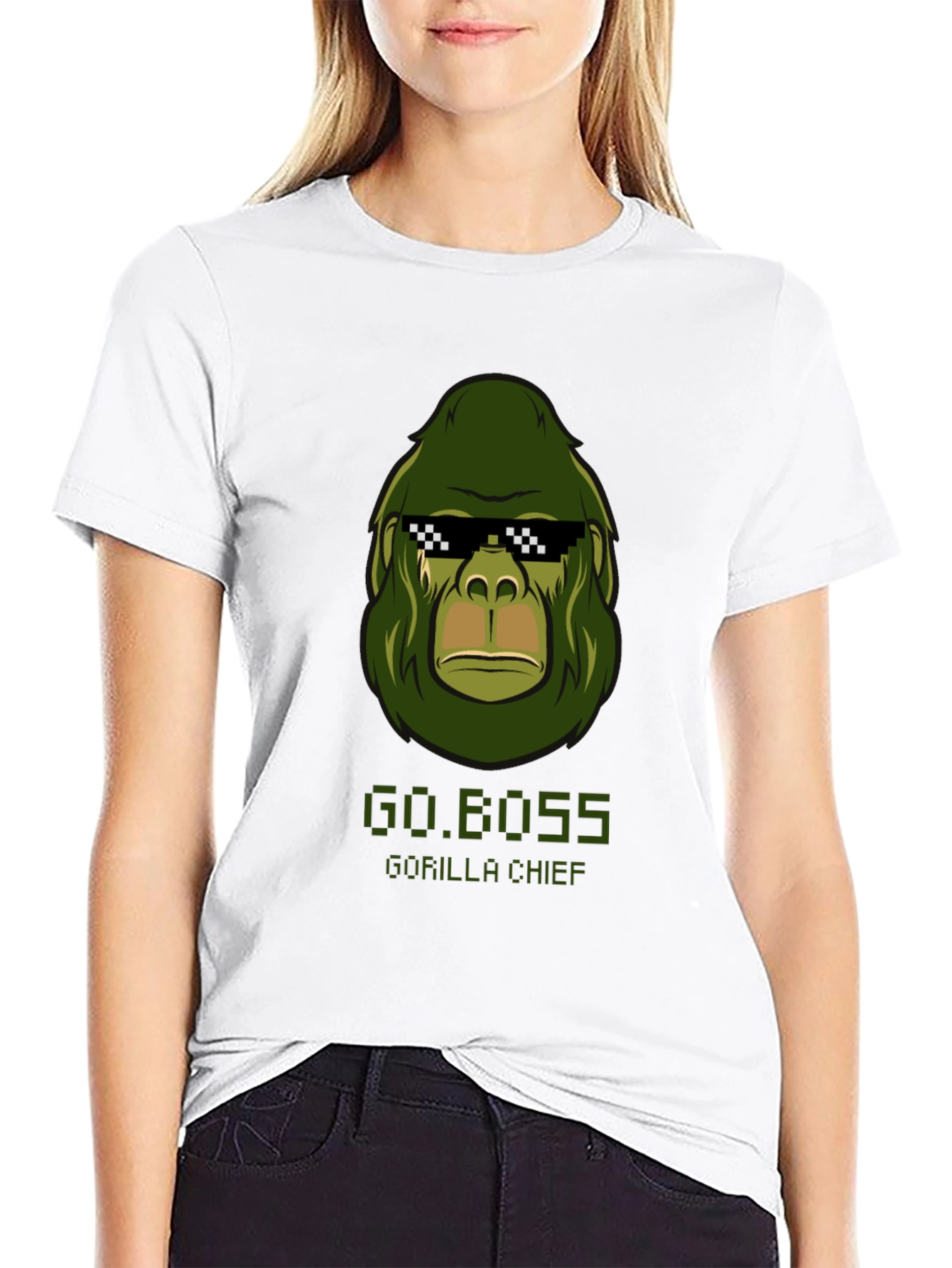 Go.Boss Gorilla Chief Graphic T-Shirt
