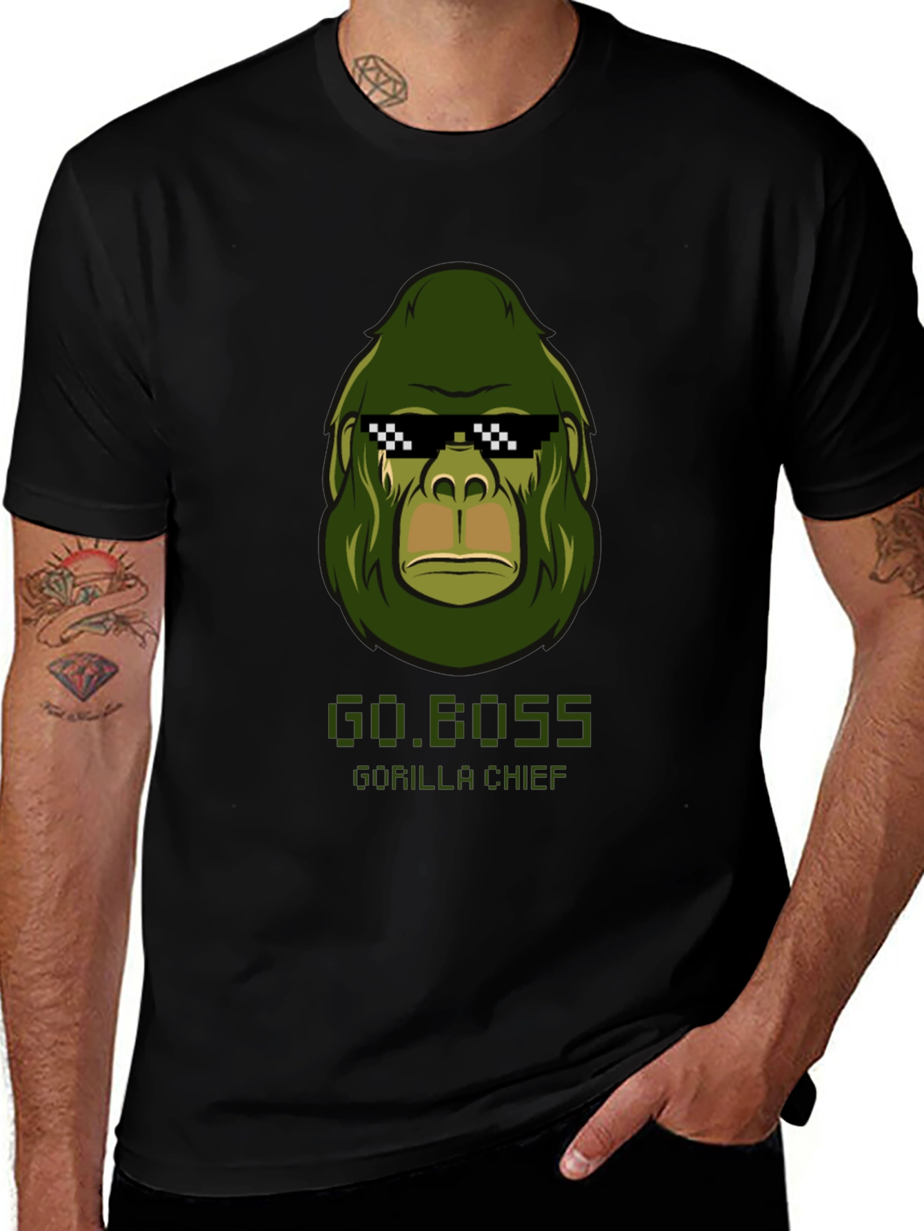 Go.Boss Gorilla Chief Graphic T-Shirt