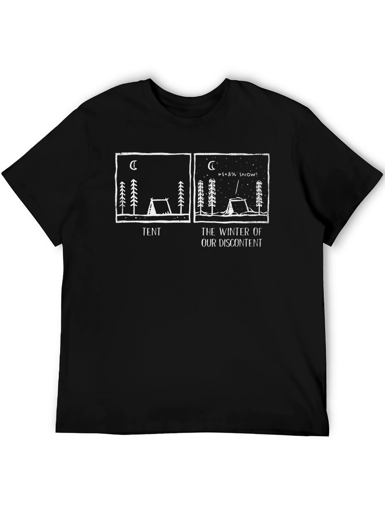 Winter Discontent Tent Graphic T-Shirt - Black