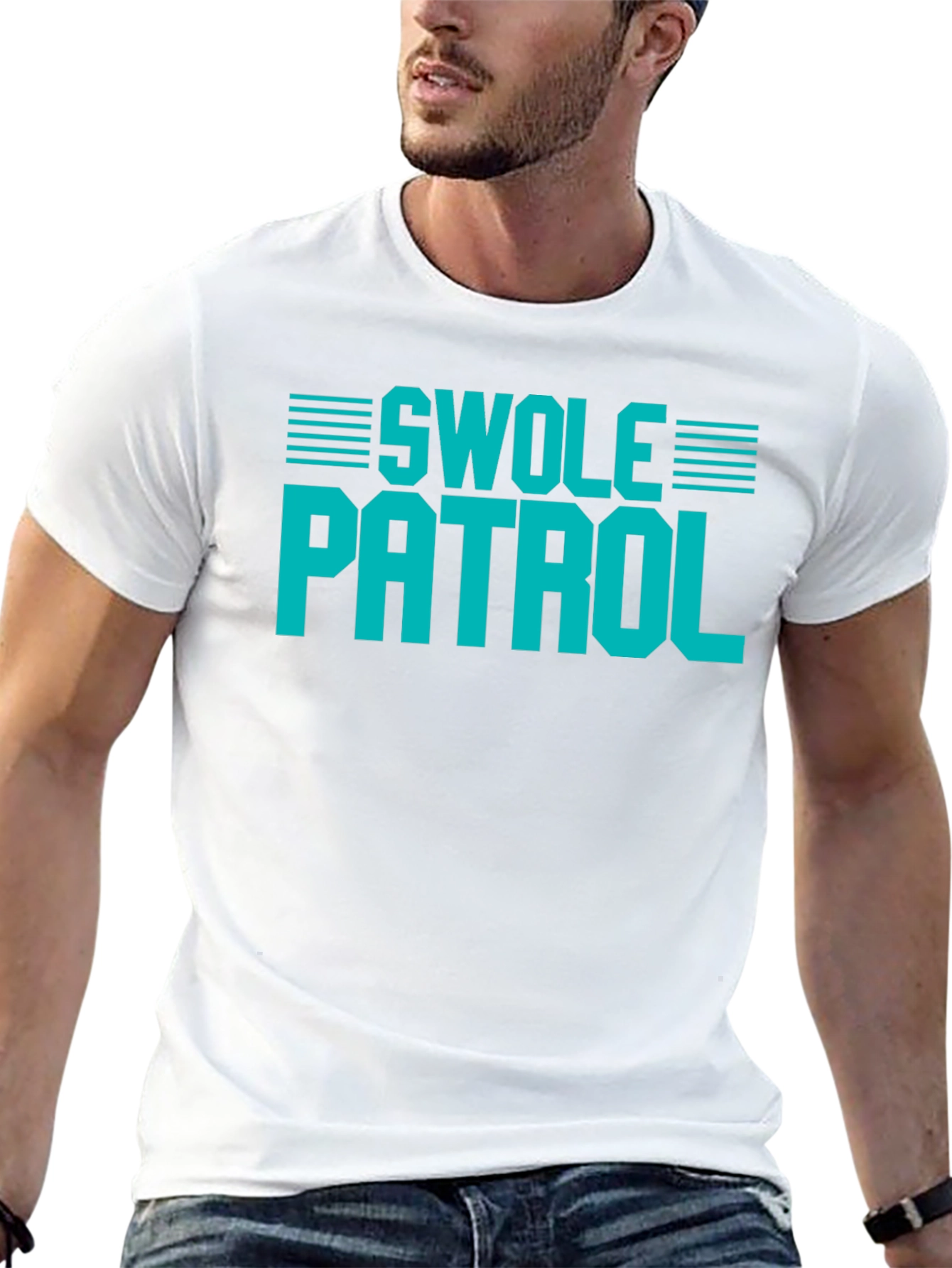 Swole Patrol Graphic Tee - Gym Humor