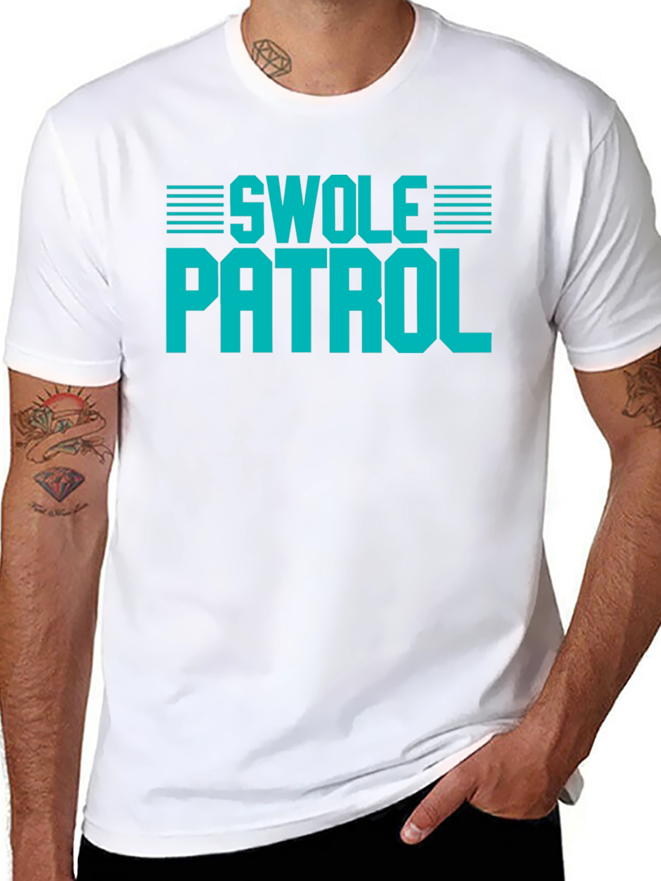 Swole Patrol Graphic Tee - Gym Humor