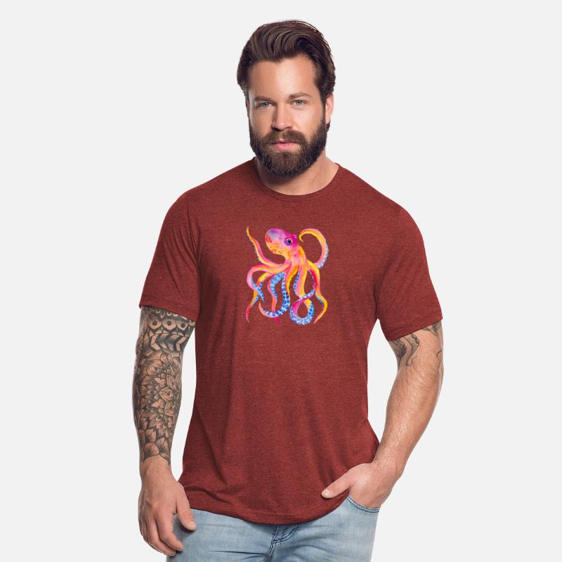 Octopus Colorful Tentacles Giant Squid Kraken Sea