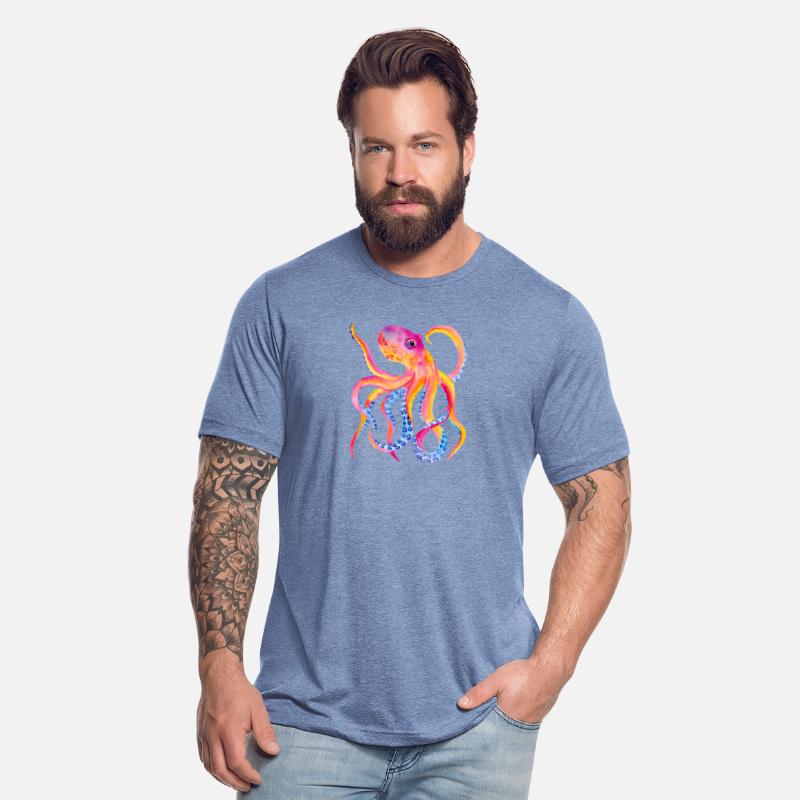 Octopus Colorful Tentacles Giant Squid Kraken Sea