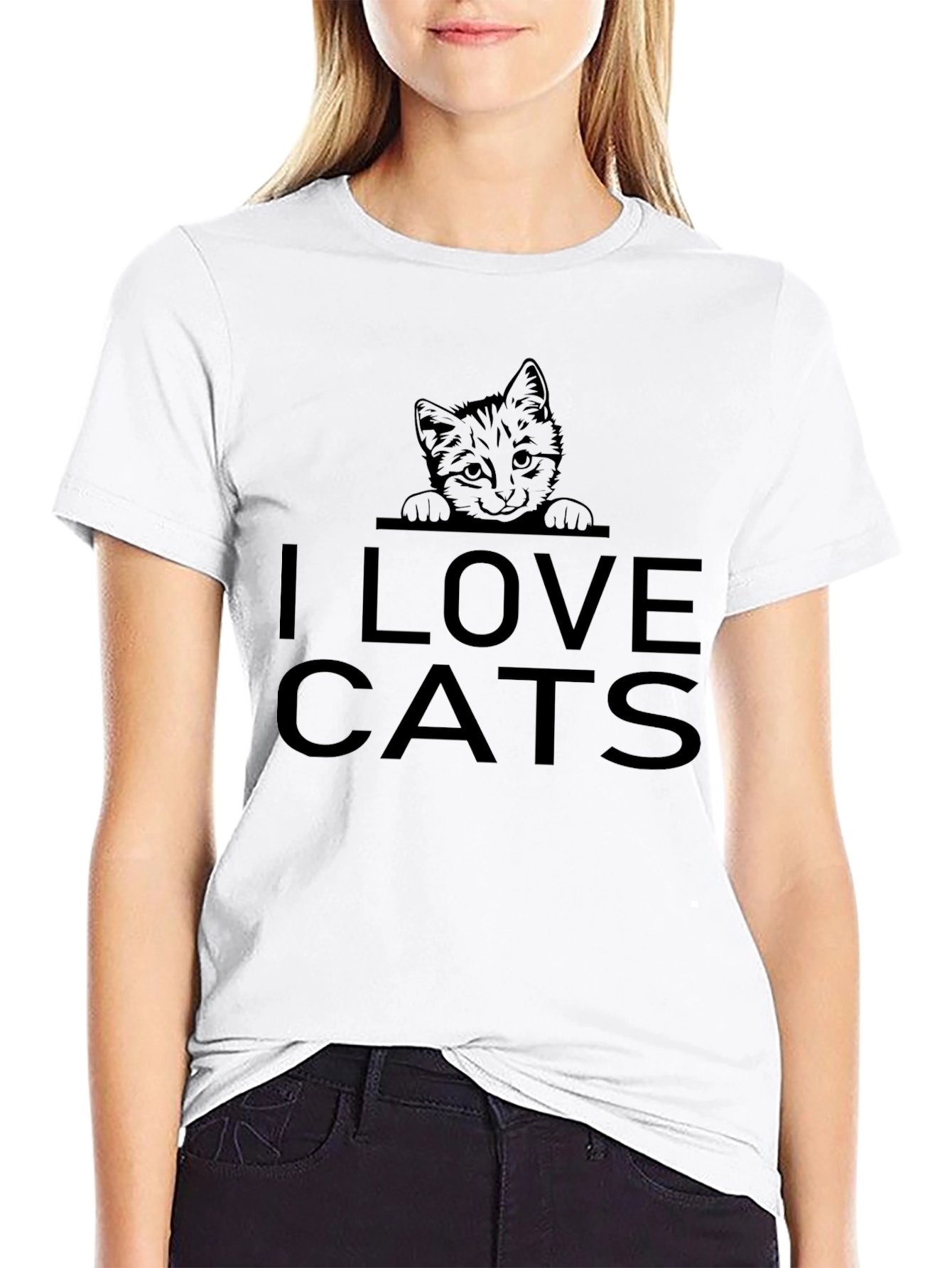 I Love Cats Graphic Tee - Unisex