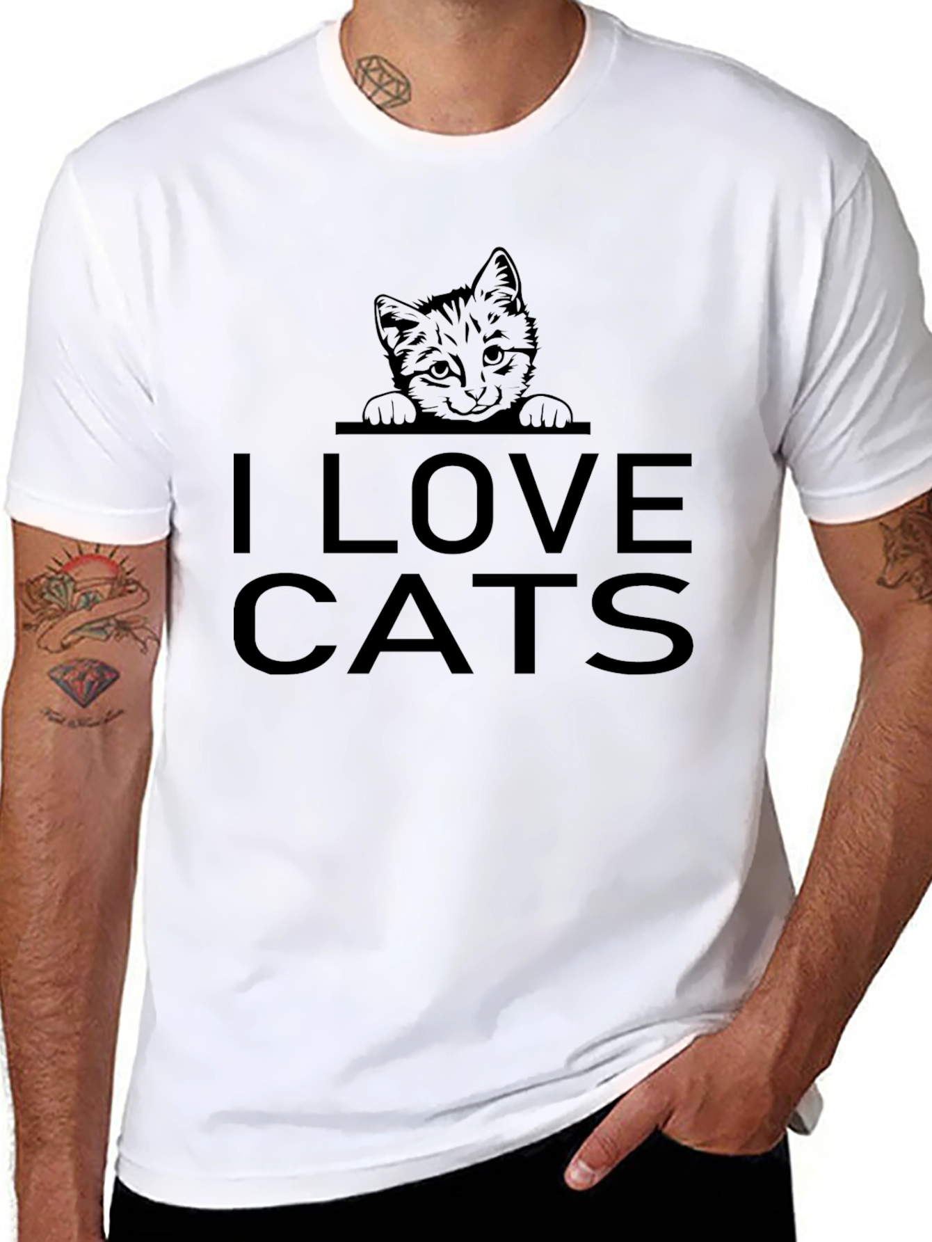 I Love Cats Graphic Tee - Unisex