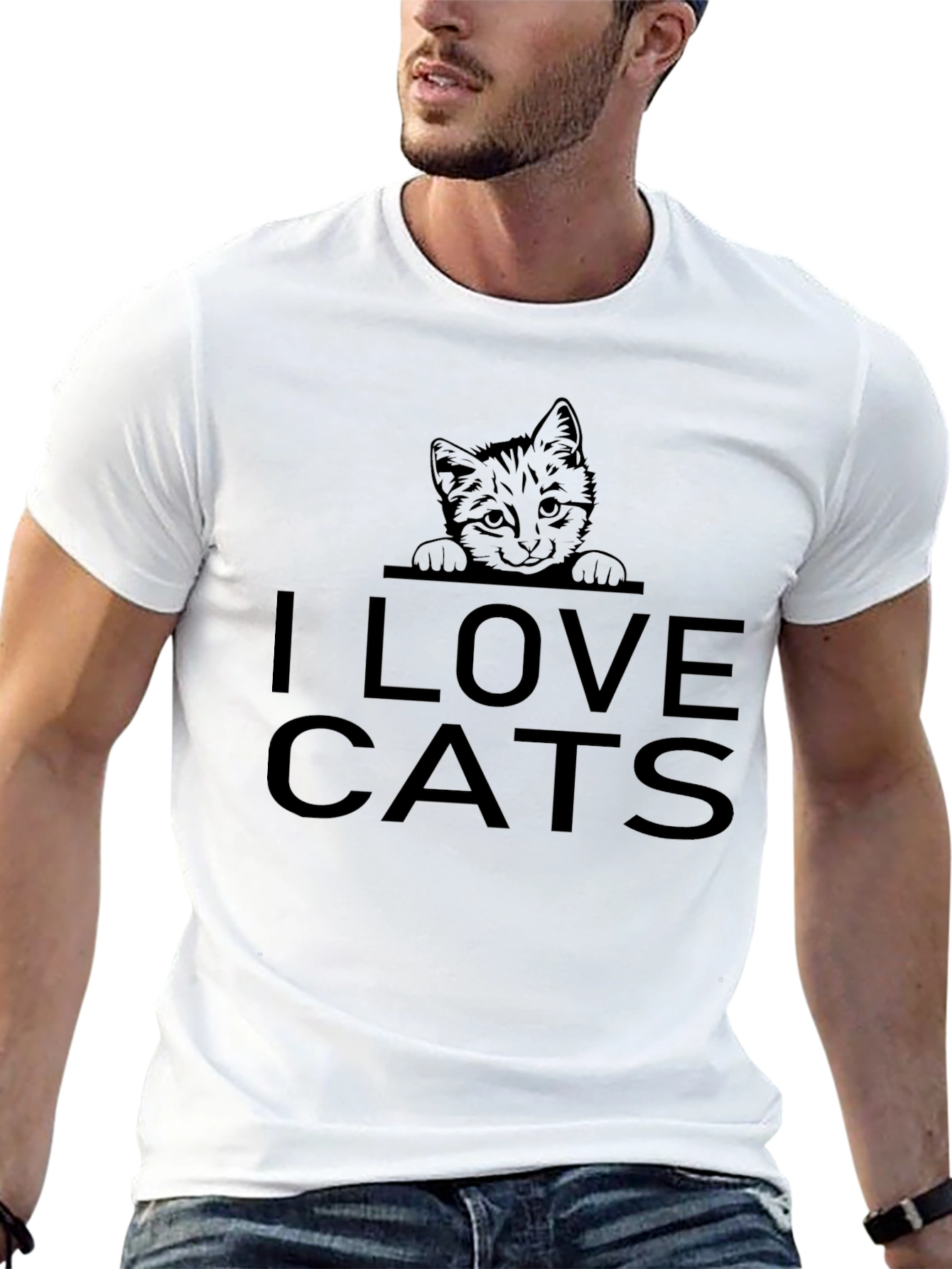 I Love Cats Graphic Tee - Unisex