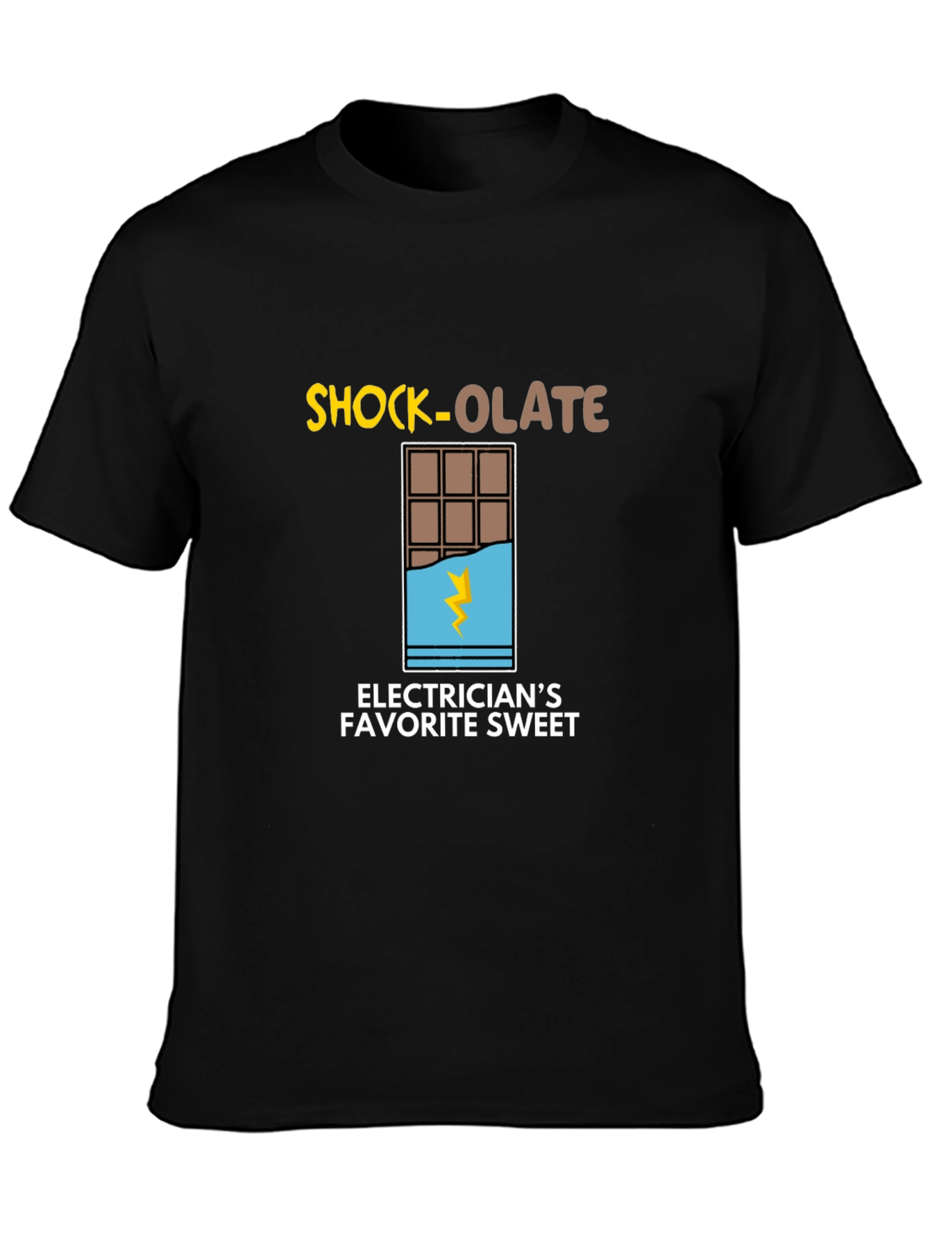 Shock-olate Electricians Favorite Sweet Black T-Shirt
