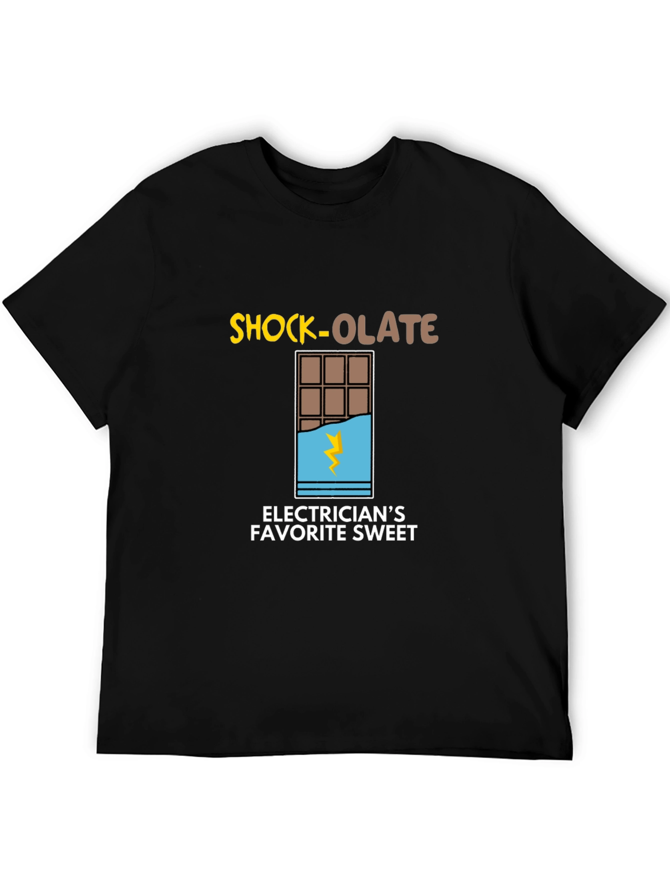 Shock-olate Electricians Favorite Sweet Black T-Shirt