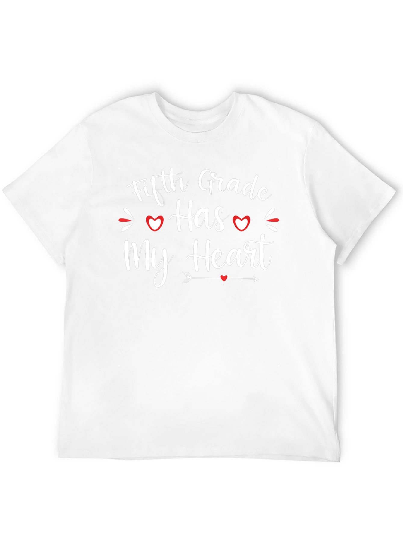 Fifth Grade Heart T-Shirt - Teacher Appreciation