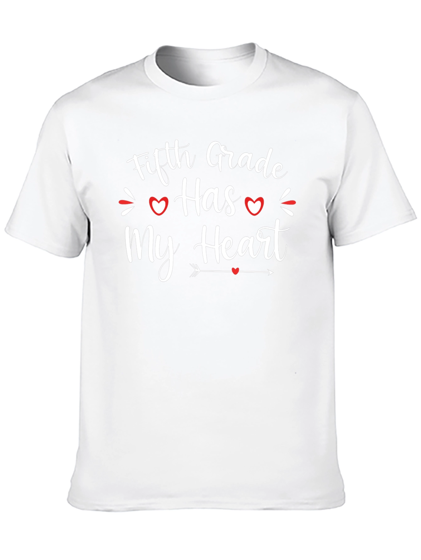 Fifth Grade Heart T-Shirt - Teacher Appreciation