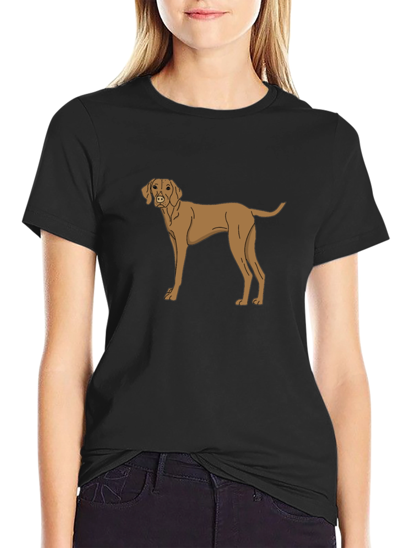 Dog Graphic Tee - Unisex Black T-Shirt