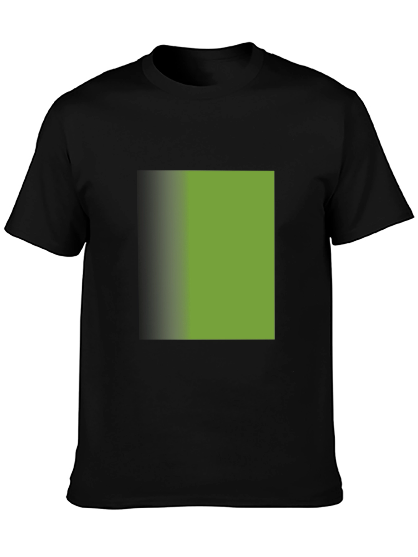 Modern Gradient Square Black T-Shirt