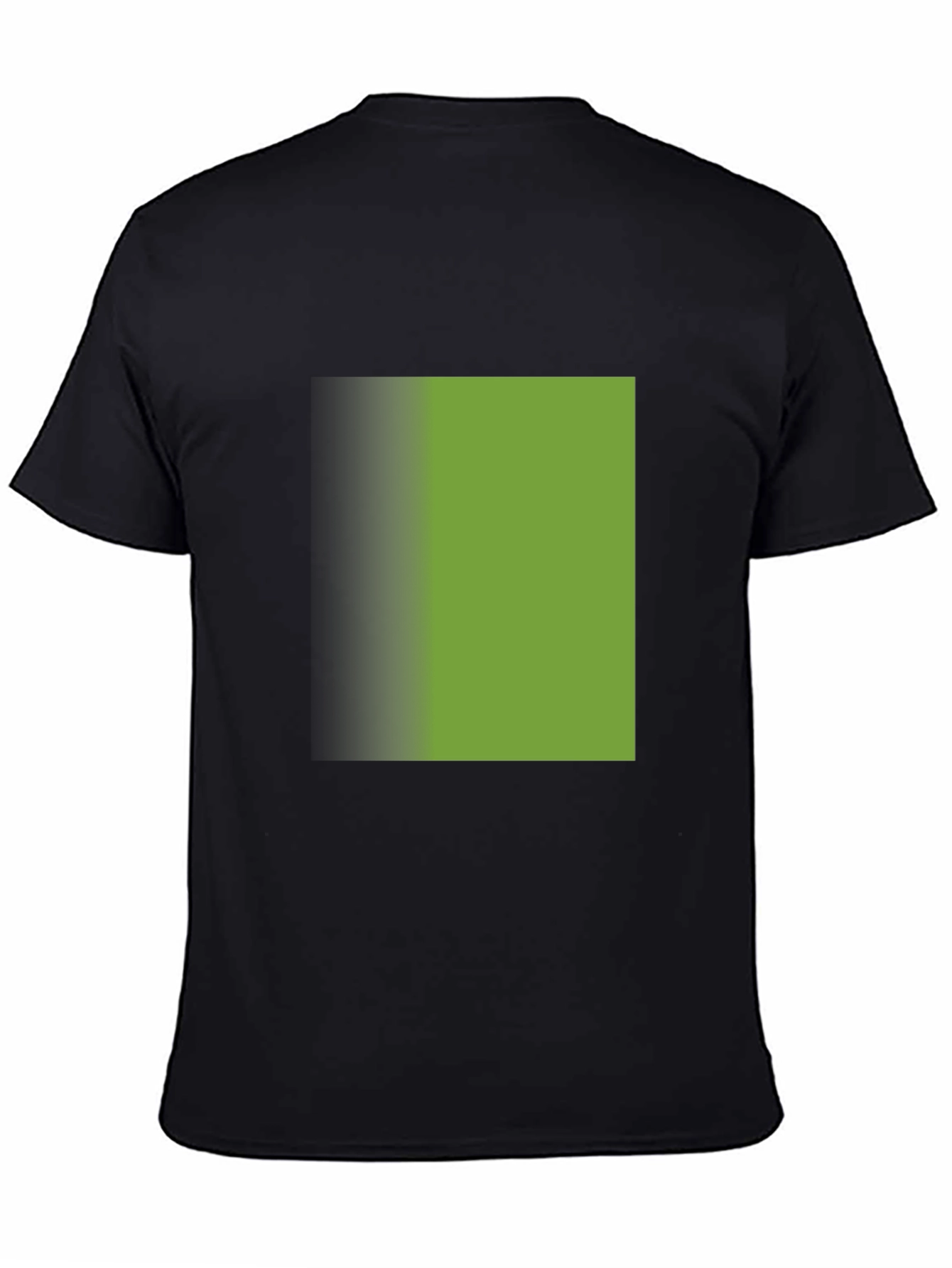 Modern Gradient Square Black T-Shirt