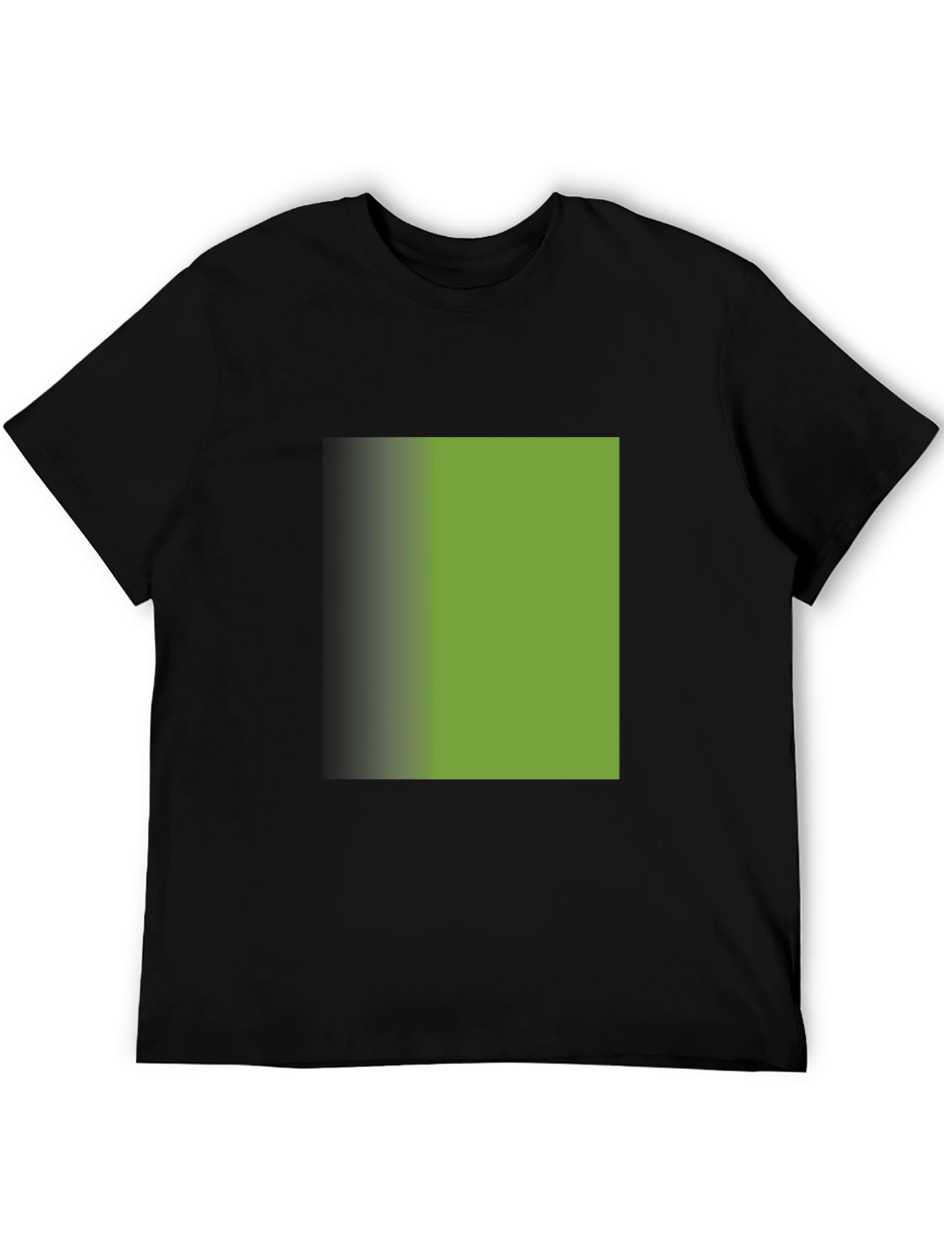 Modern Gradient Square Black T-Shirt