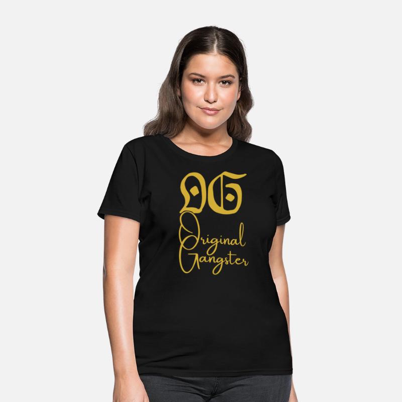 O.G. Original Gangster (Gold gothic & cursive font