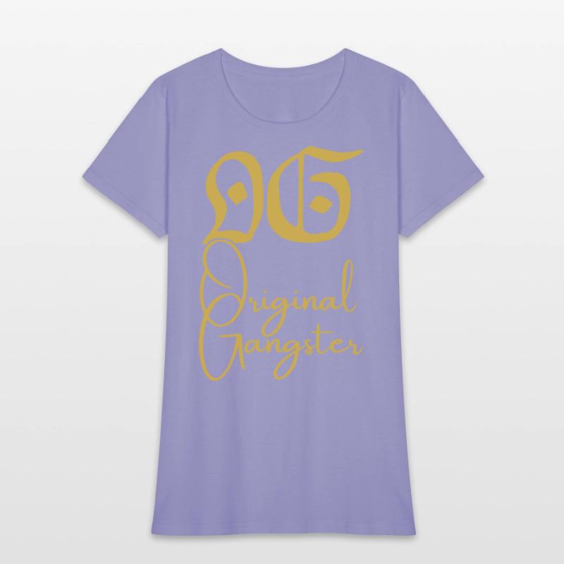 O.G. Original Gangster (Gold gothic & cursive font