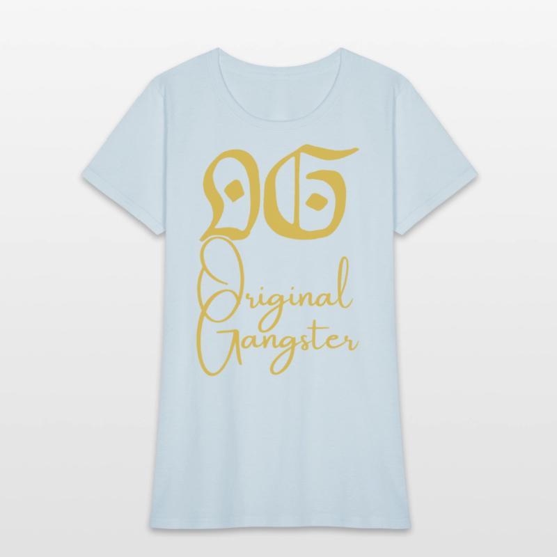 O.G. Original Gangster (Gold gothic & cursive font