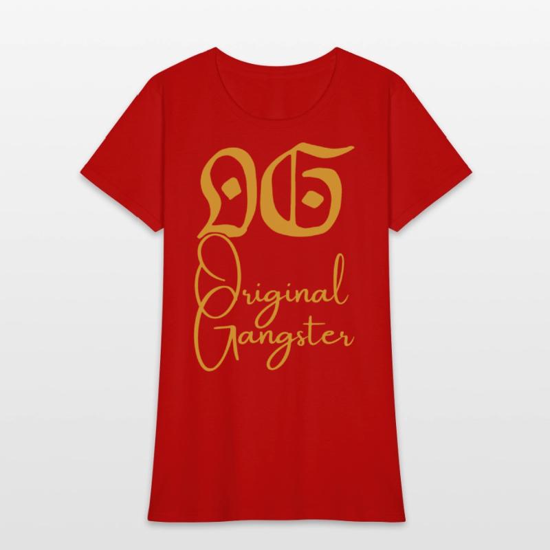 O.G. Original Gangster (Gold gothic & cursive font