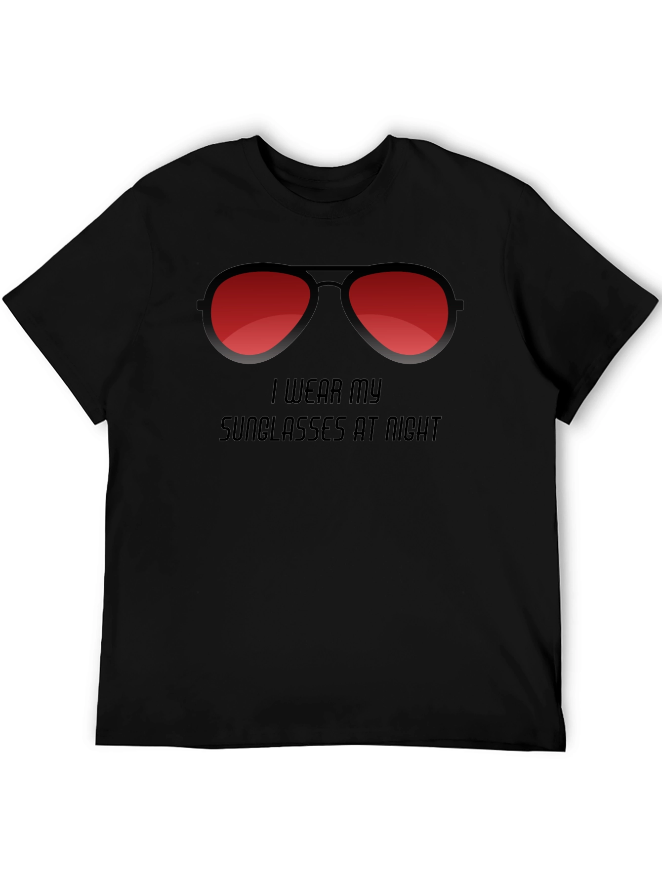 Sunglasses at Night Graphic Tee - Trendy Style