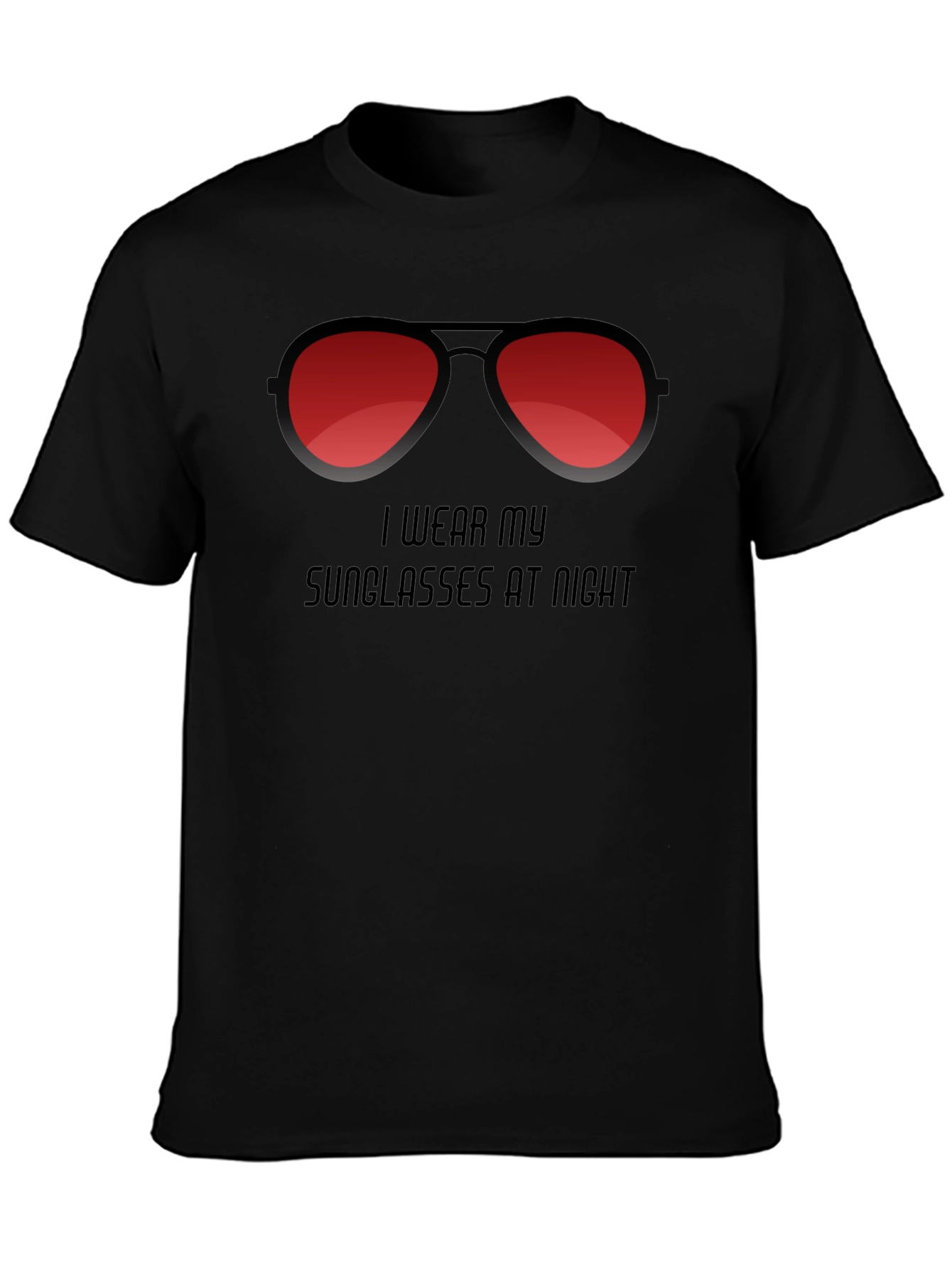 Sunglasses at Night Graphic Tee - Trendy Style