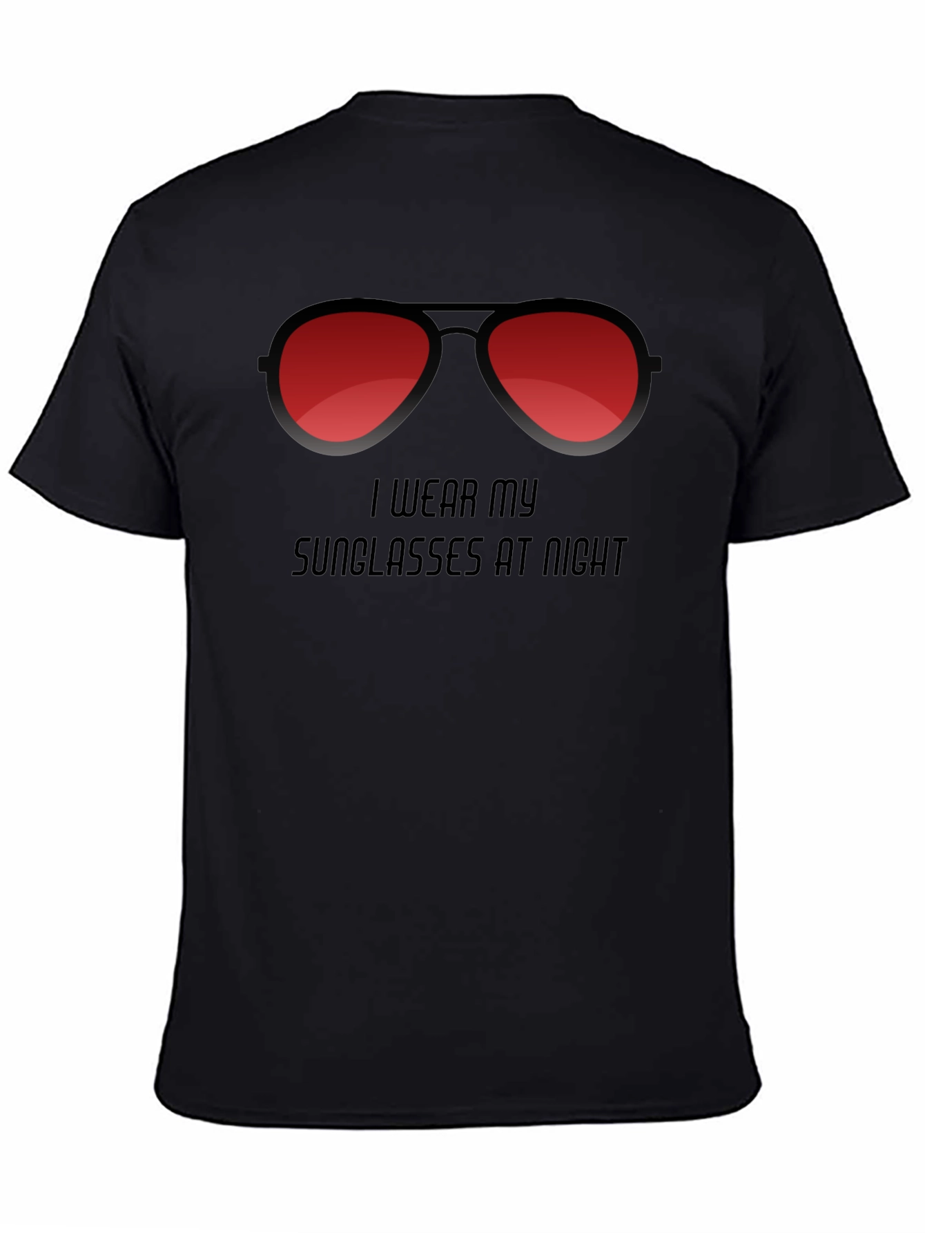 Sunglasses at Night Graphic Tee - Trendy Style