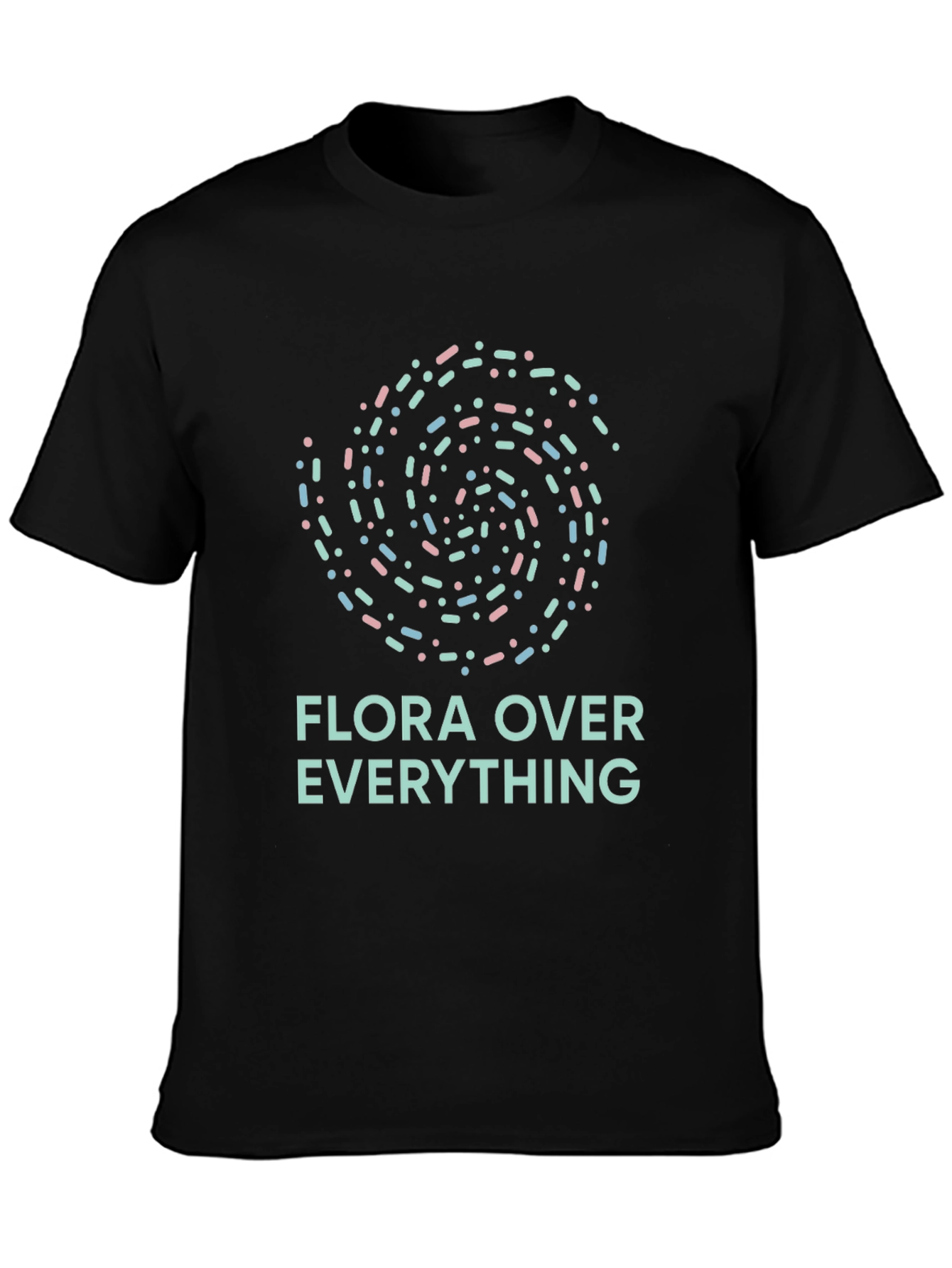 Flora Over Everything Black Graphic Tee
