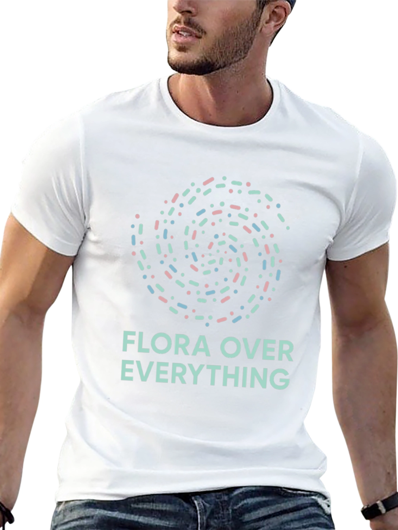 Flora Over Everything Black Graphic Tee