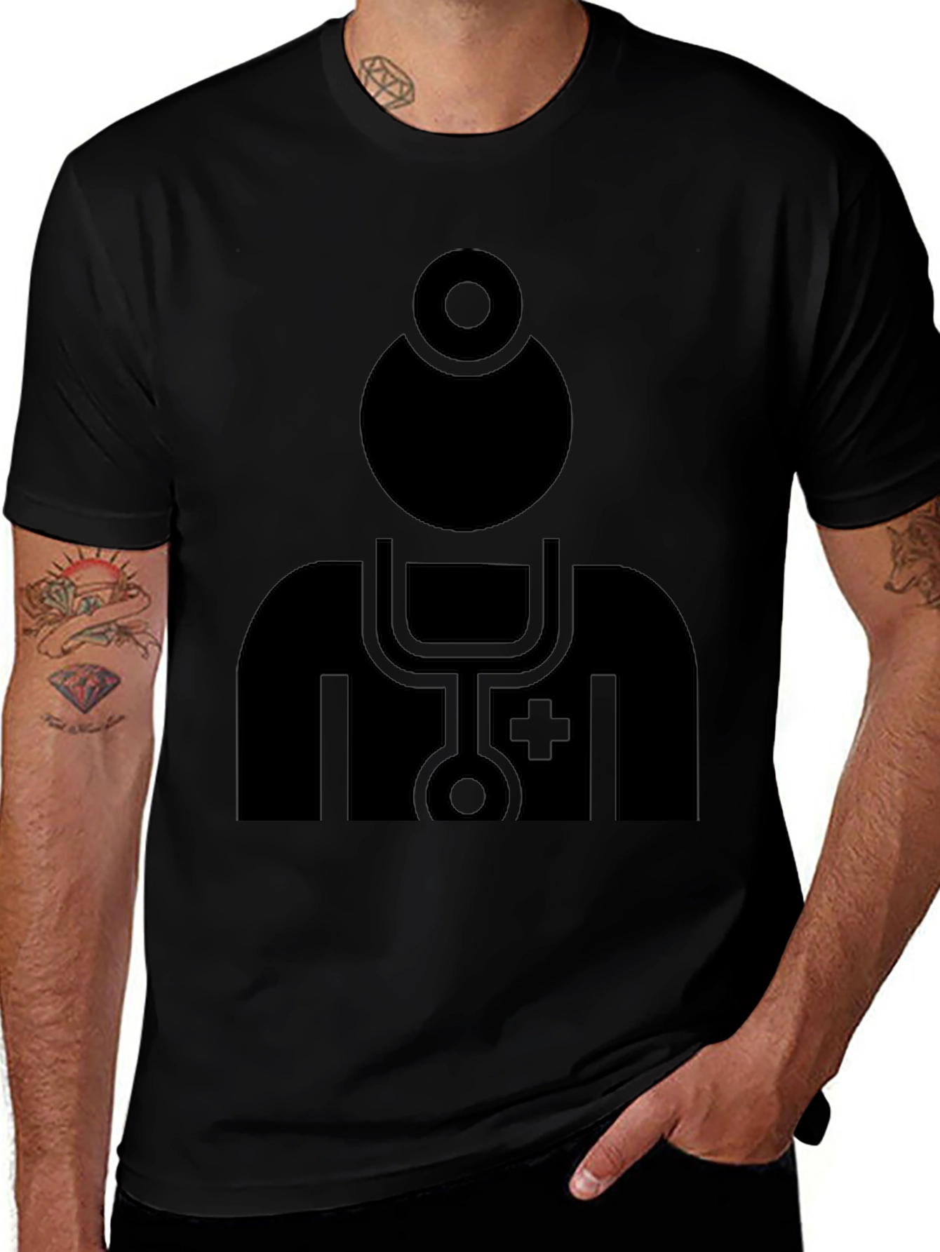 Doctor Graphic Tee - Black Unisex T-Shirt