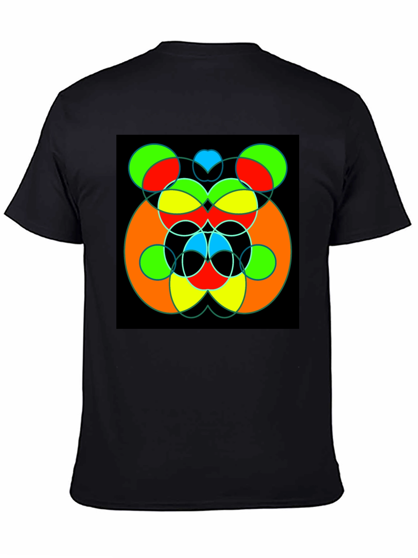 Abstract Geometric Circle Design T-Shirt