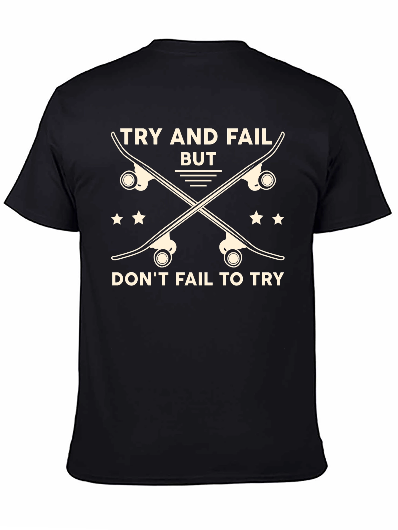 Skateboarding Graphic T-Shirt - Try and Fail