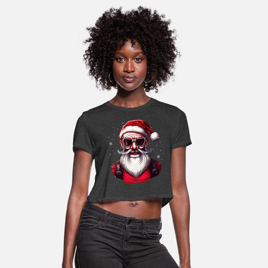 Old Rocker Santa Claus Rock n Roll Metal Christmas