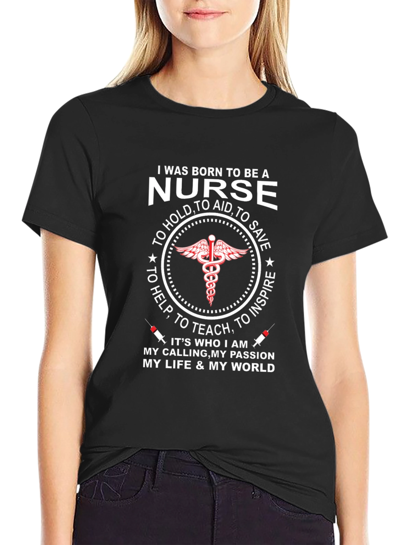 Nurse T-Shirt: Born to Be a Nurse